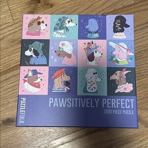 PuzzleFolk Pawsitively Perfect 1000 piece Puzzle  *New in box